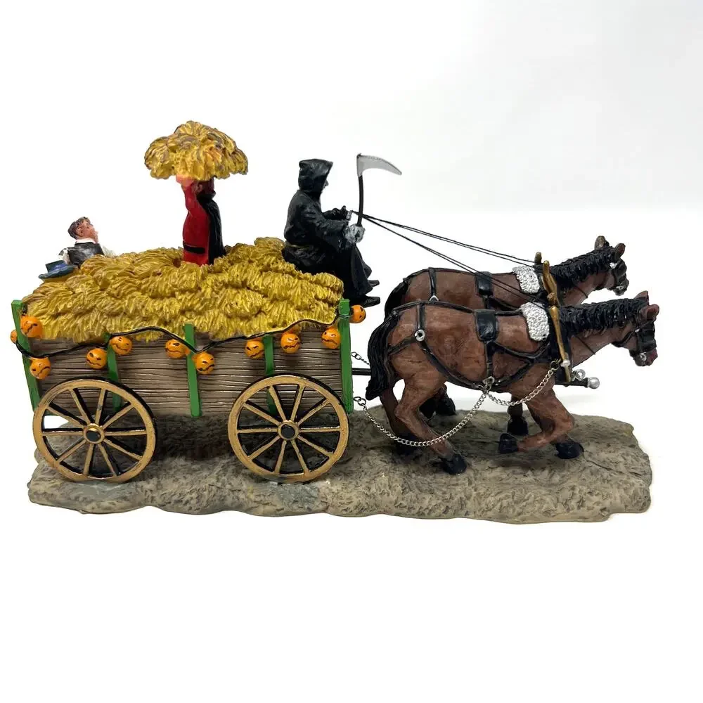 Vintage Lemax Spooky Town Haunted Hayride 53530 Halloween Decor 2005 With Box